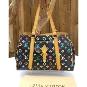 Louis Vuitton Aurelia MM Noir Multicolor tote